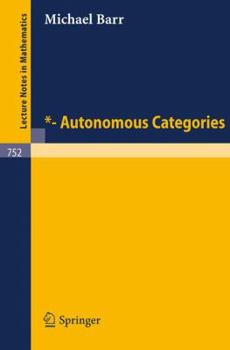 Paperback Autonomous Categories Book