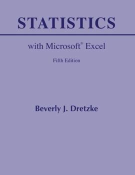 Paperback Statistics with Microsoft Excel Book