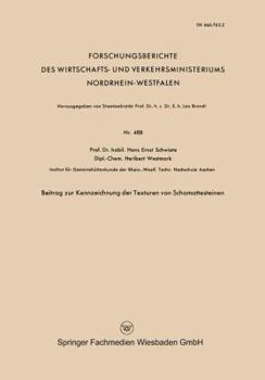 Paperback Beitrag Zur Kennzeichnung Der Texturen Von Schamottesteinen [German] Book