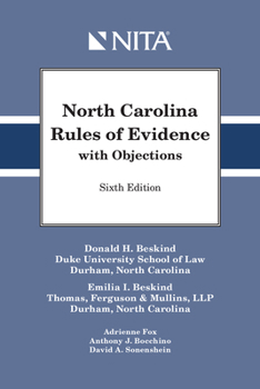 Spiral-bound North Carolina Rules of Evidence with Objections Book