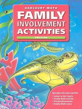 Paperback California Harcourt Math Family Involvement Activities: Grade 4 Book