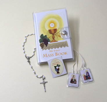 Hardcover First Mass Book Vinyl Set: An Easy Way of Participating at Mass for Boys and Girls Book