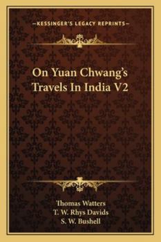 Paperback On Yuan Chwang's Travels In India V2 Book