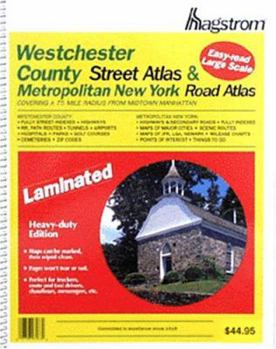 Paperback Hagstrom Westchester County & Metro New York: Covering a 75 Mile Radius from Midtown Manhattan Book