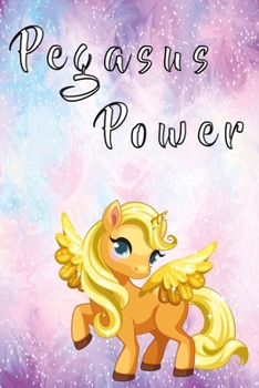 Paperback Pegasus power notebook: Notebook graph paper 120 pages 6x9 perfect as math book, sketchbook, workbook and diary Angelically Pony with stars Book