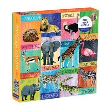 Video Game Painted Safari 500 Piece Family Puzzle Book