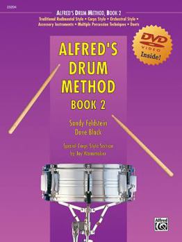 Paperback Alfred's Drum Method, Bk 2: Book & DVD (Sleeve) Book