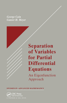 Paperback Separation of Variables for Partial Differential Equations: An Eigenfunction Approach Book