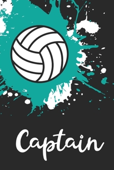 Captain Volleyball Notebook: Cute Personalized Sports Journal For Girls Team Captain