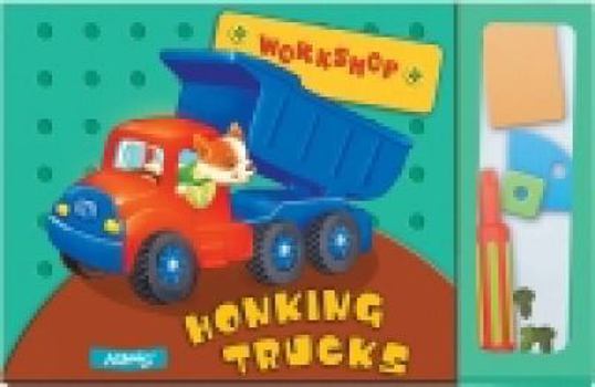 Board book Honking Trucks [With 15 Screws, Screwdriver] Book