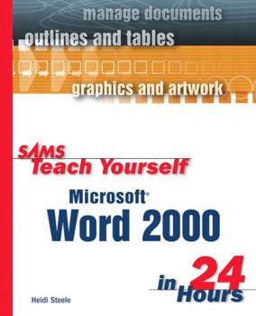 Paperback Sams Teach Yourself Microsoft Word 2000 in 24 Hours Book