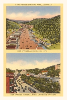 Paperback Vintage Journal Two Views of Hot Springs Book