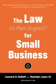 Paperback The Law (in Plain English) for Small Business (Sixth Edition) Book