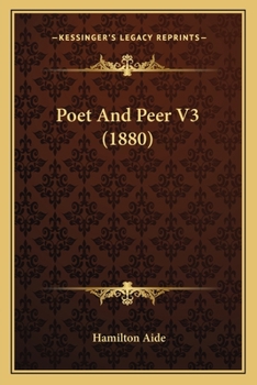 Paperback Poet and Peer V3 (1880) Book