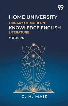 Paperback Home University Library Of Modern Knowledge English Literature Modern Book