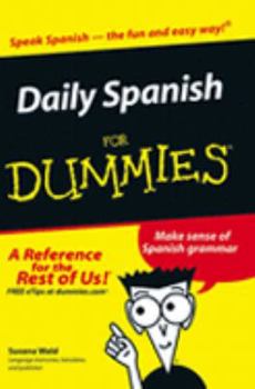 Paperback Daily Spanish for Dummies Pocket Edition Book