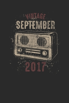 Paperback Vintage September 2017: Dotted Bullet Notebook - Birthday Gift or Anniversary Gift Idea Book