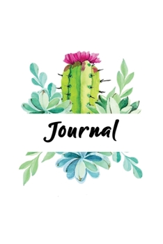 Journal: Lined Notebook with Cactus Cover Cool Journal, Unique Diary, Bullet Journal, for Writing - 130 Pages - 6 x 9