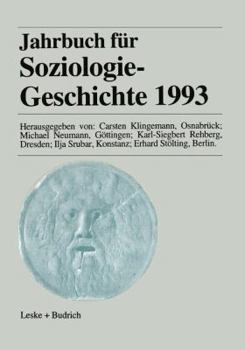 Paperback Jahrbuch Für Soziologiegeschichte 1993 [German] Book