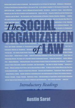 Paperback The Social Organization of Law: Introductory Readings Book