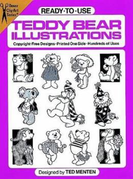 Paperback Ready-To-Use Teddy Bear Illustrations Book