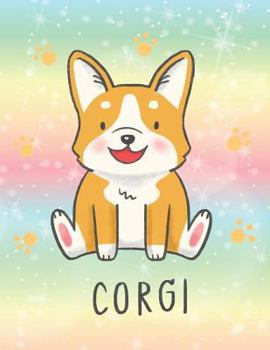 Paperback Corgi: Hello Corgi Cover and Dot Graph Line Sketch Pages, Extra Large (8.5 X 11) Inches, 110 Pages, White Paper, Sketch, Draw Book