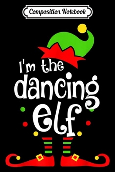 Composition Notebook: I'm The Dj Elf Matching Family Group Christmas  Journal/Notebook Blank Lined Ruled 6x9 100 Pages