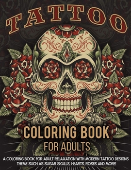 Paperback Tattoo Coloring Book For Adults Book