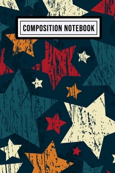 Star Wide Ruled Composition Notebook: Star Blank College Ruled Composition Notebook | 110 Pages | Pocket Size 6x9