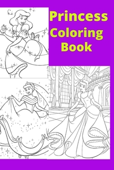 Paperback Princess Coloring Book: Kids for Ages 4-8 Book