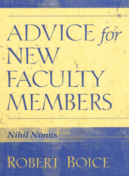 Paperback Advice for New Faculty Members Book