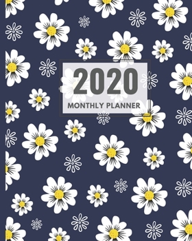 2020 planner daily weekly and monthly: Daily Agenda and Organizer & Calendar view with Inspirational Simple Dated Week and Month and goal tracker with ... Annual Planner(Pretty Flowers cover design)