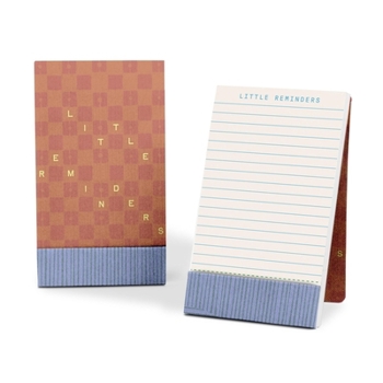 Misc. Saffron Checkerboard Little Reminders Pocket Pad: A Handy Little Lined Notepad for Not Forgetting a Thing Book
