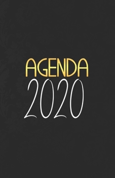 Agenda 2020: 12 mois de Janvier à Décembre 2020 | Planificateur, organisateur, semainier | Plume or et noir (French Edition)