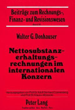 Paperback Nettosubstanzerhaltungsrechnungen Im Internationalen Konzern [German] Book