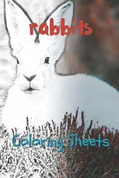 Rabbit Coloring Sheets: 30 rabbit drawings,coloring sheets adults relaxation, coloring book for kids, for girls, volume 11