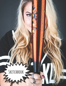 Sketchbook: Big Sized Blank Notebook with Baseball cover For Art Students and Creative People Who Like To Draw, Doodle and Sketch.