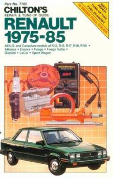 Paperback Renault 1975-85 All U.S. and Canadian Models of R-12, R-15, R-17, R-18, R-18i, Alliance, Encore, Fuego, Fuego Turbo, Gordini, Le Car, Sport Wagon Book