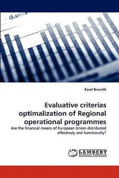 Paperback Evaluative criterias optimalization of Regional operational programmes Book