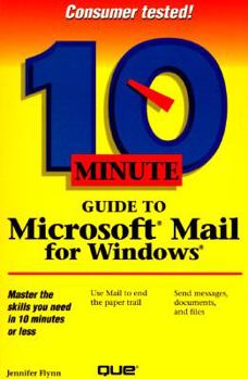 Paperback 10 Minute Guide to Microsoft Mail for Windows Book