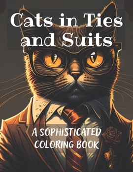 Paperback Cats in Ties and Suits: A Sophisticated Coloring Book for Adults Book
