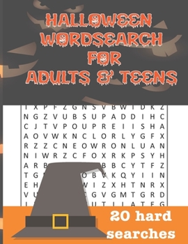 Paperback Halloween Word Search for Adults and Teens Book