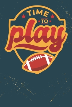 Paperback Time to play: Meal Planner Journal (6x9 Inches) with 120 Pages Book