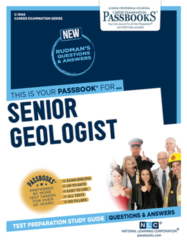Paperback Senior Geologist (C-1006): Passbooks Study Guide Volume 1006 Book