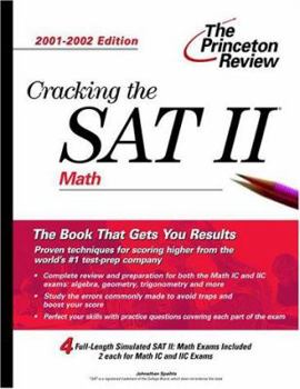 Paperback Cracking the SAT II: Math, 2001-2002 Edition Book