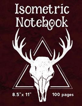 Paperback Isometric Notebook - 8.5" X 11" - 100 Pages: Graph Paper Pages Book