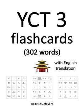 Paperback YCT 3 flashcards (302 words) with English translation Book