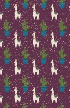 Paperback Dot Grid Journal Notebook: Llama Cactus - Bullet Planner Book - Dotted Grid - 5.5 X 8.5" 120 Pg - DIY Weekly Spread - Organizer - Habit Tracker- Book