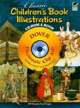 Paperback Classic Children's Book Illustrations [With CDROM] Book