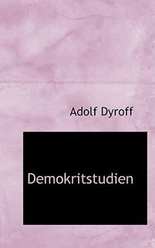Paperback Demokritstudien Book